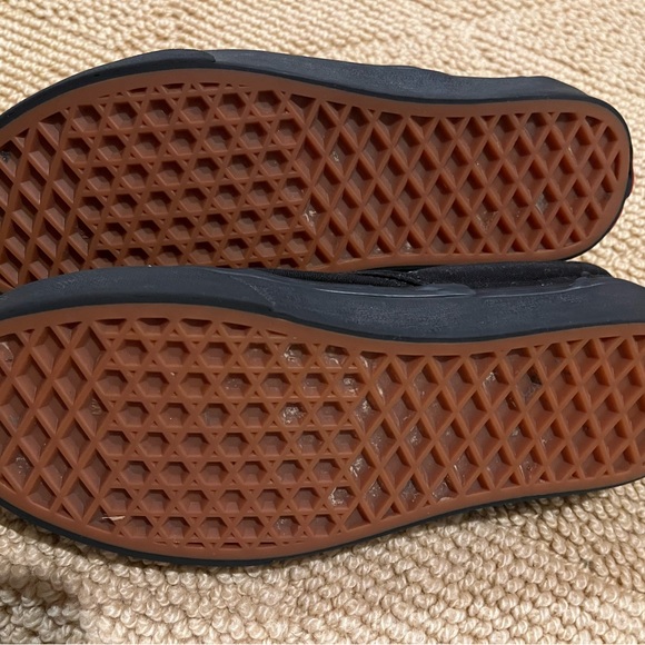 Vans Kids Black Canvas Slip-On Sneakers - Picture 5 of 6